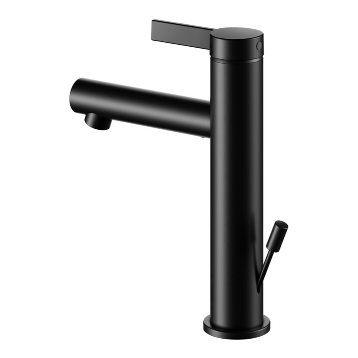 Keuco Waschtisch-Einhebelmischer 130 IXMO Pure A 125mm, m Abl-Garnitur, Ros. rd, sw m