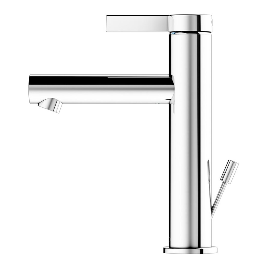 Keuco Waschtisch-Einhebelmischer 130 IXMO Pure A 125mm, m ALG, Ros. rd, verchromt