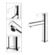 Keuco Waschtisch-Einhebelmischer 130 IXMO Pure A 125mm, o ALG, Ros. rd, verchromt