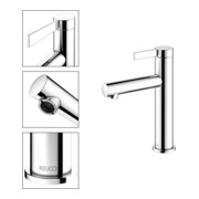 Keuco Waschtisch-Einhebelmischer 130 IXMO Pure A 125mm, o ALG, Ros. rd, verchromt-4