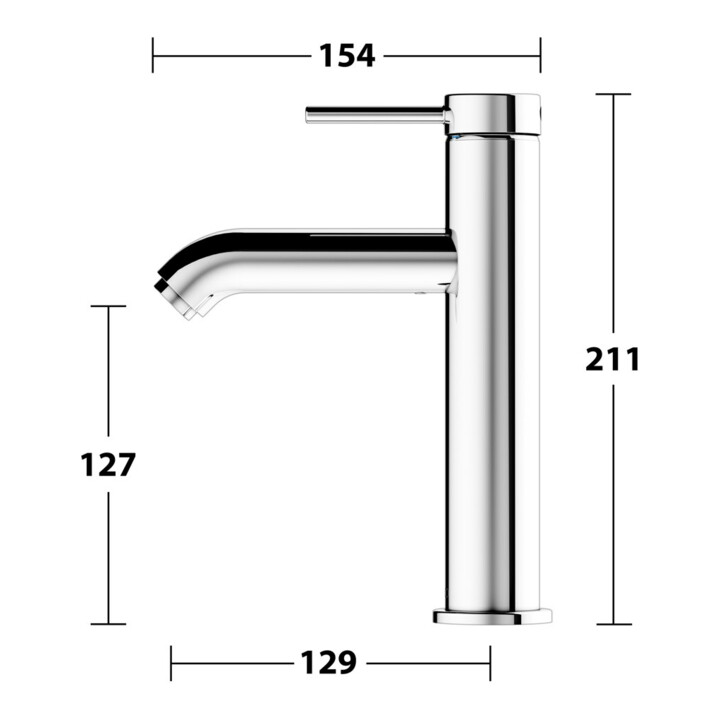 Keuco Waschtisch-Einhebelmischer 130 IXMO Soft A 129mm, o ALG, Ros. rd, verchromt