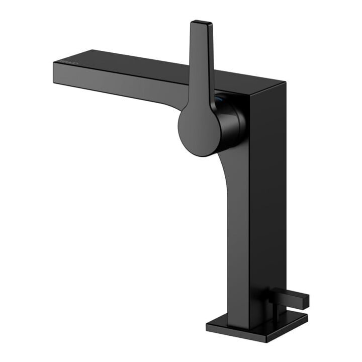 Keuco Waschtisch-Einhebelmischer 150 Edition 11 Ausl. 136mm, m Abl.garn, schwarz matt