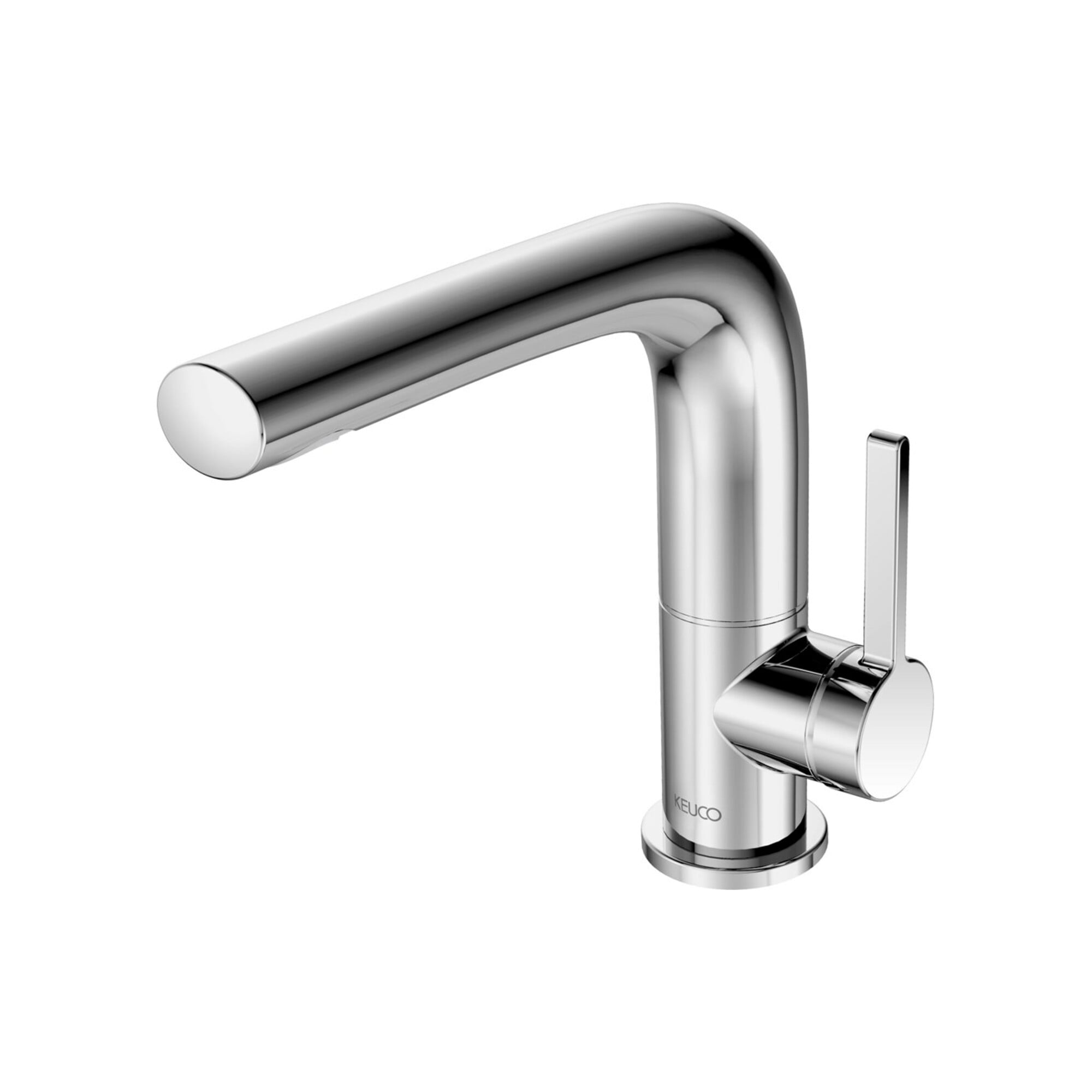 Keuco Waschtisch-Einhebelmischer 150 Edition 400 A 153mm, schw, m Abl.garn, bron geb.