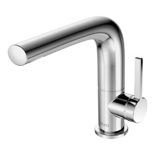 Keuco Waschtisch-Einhebelmischer 150 Edition 400 A 153mm, schw, m Abl.garn, SW-chrom geb.