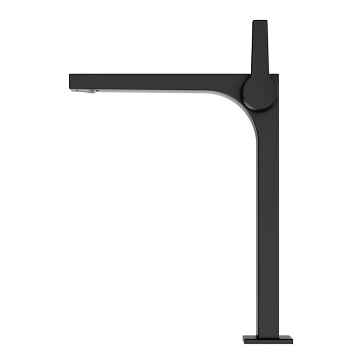 Keuco Waschtisch-Einhebelmischer 250 Edition 11 Ausl. 180mm, o. Abl.garn, schwarz matt