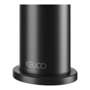 Keuco Waschtisch-Einhebelmischer 60 IXMO Flat Ausl. 89mm, m Abl.garn, schwarz matt-4