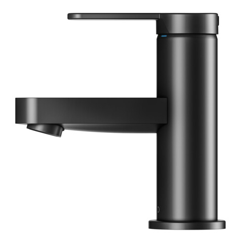 Keuco Waschtisch-Einhebelmischer 60 IXMO Flat Ausl. 89mm, o. Abl.garn, schwarz matt
