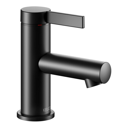 Keuco Waschtisch-Einhebelmischer 60 IXMO Pure Ausl. 90mm, o. Abl-Garnitur, sw matt