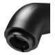Keuco Waschtisch-Einhebelmischer 60 IXMO Soft Ausl. 94mm, m Abl-Garnitur, schwarz matt