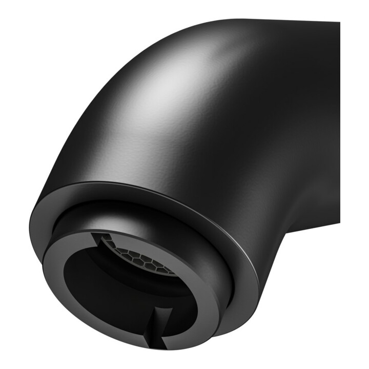 Keuco Waschtisch-Einhebelmischer 60 IXMO Soft Ausl. 94mm, m Abl-Garnitur, schwarz matt