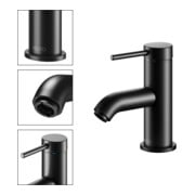 Keuco Waschtisch-Einhebelmischer 60 IXMO Soft Ausl. 94mm, o. Abl-Garnitur, sw matt-2