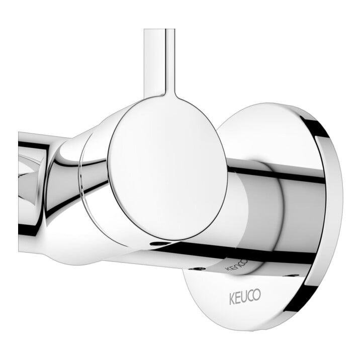 Keuco Waschtisch-Einhebelmischer IXMO Ausl. 187mm, vc, Wandmont., rd Rosette