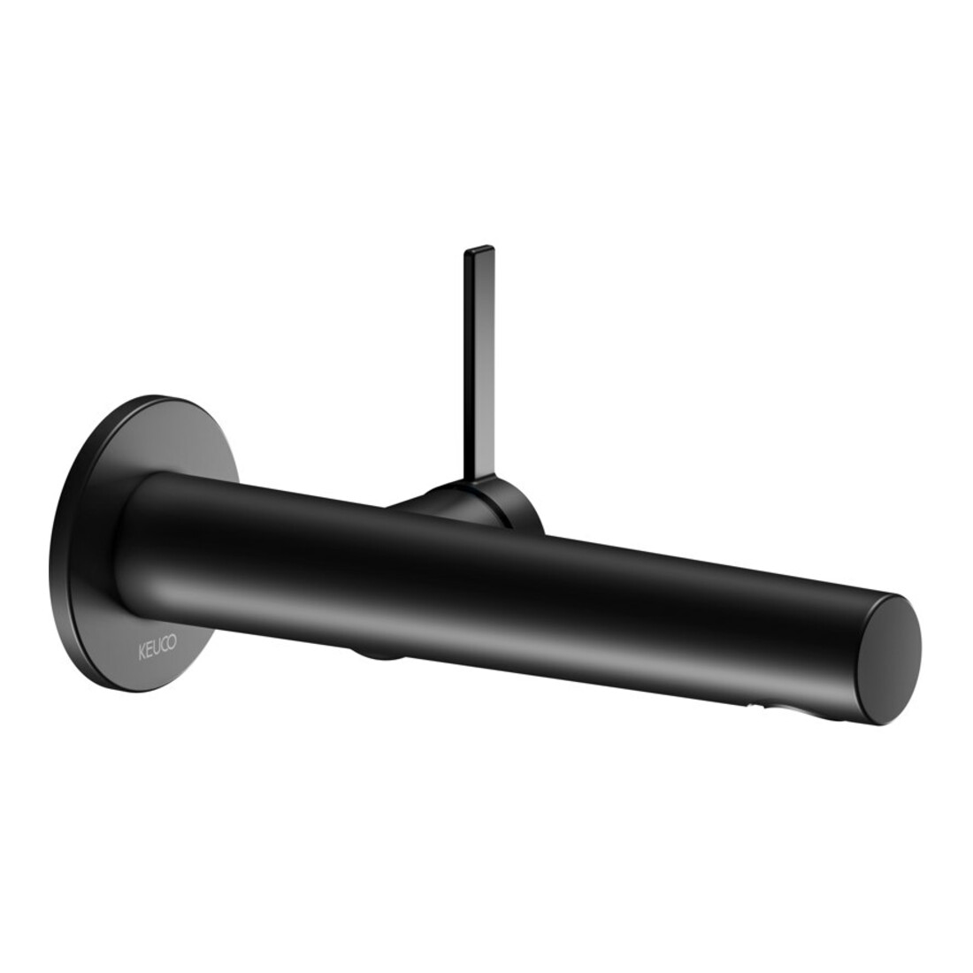Keuco Waschtisch-Einhebelmischer IXMO Ausl. 219mm, sw ma, Wandmont., rd Ros.