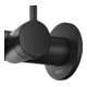 Keuco Waschtisch-Einhebelmischer IXMO Ausl. 219mm, sw ma, Wandmont., rd Ros.-4