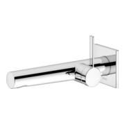 Keuco Waschtisch-Einhebelmischer IXMO Ausl. 219mm, vc, Wandmont., eck Rosette