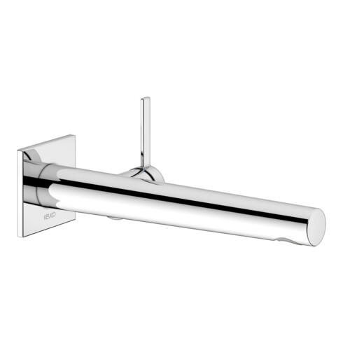 Keuco Waschtisch-Einhebelmischer IXMO Ausl. 265mm, vc, Wandmont., eck Rosette