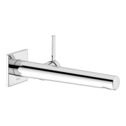Keuco Waschtisch-Einhebelmischer IXMO Ausl. 265mm, vc, Wandmont., eck Rosette