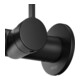 Keuco Waschtisch-Einhebelmischer IXMO Pure Ausl. 165mm, sw matt, Wandmont., rd Ros.-5
