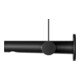 Keuco Waschtisch-Einhebelmischer IXMO Pure Ausl. 165mm, sw matt, Wandmont., rd Ros.-5