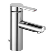 Keuco Waschtisch-Einhebelmischer Plan blue Aluminium-finish, mit Ablaufgarnitur