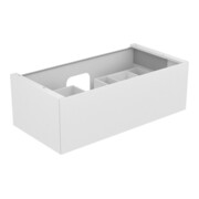 Keuco Waschtischunterschrank Edition 11 105x35x53,5cm, m LED, Lac s-matt, Gl. sw