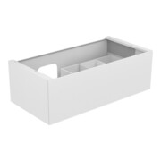 Keuco Waschtischunterschrank Edition 11 105x35x53,5cm, m LED, Lac s-matt, Gl. sw