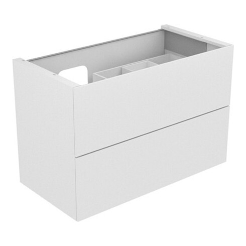 Keuco Waschtischunterschrank Edition 11 105x70x53,5cm, Lac s-matt, Gl. anthr. kl