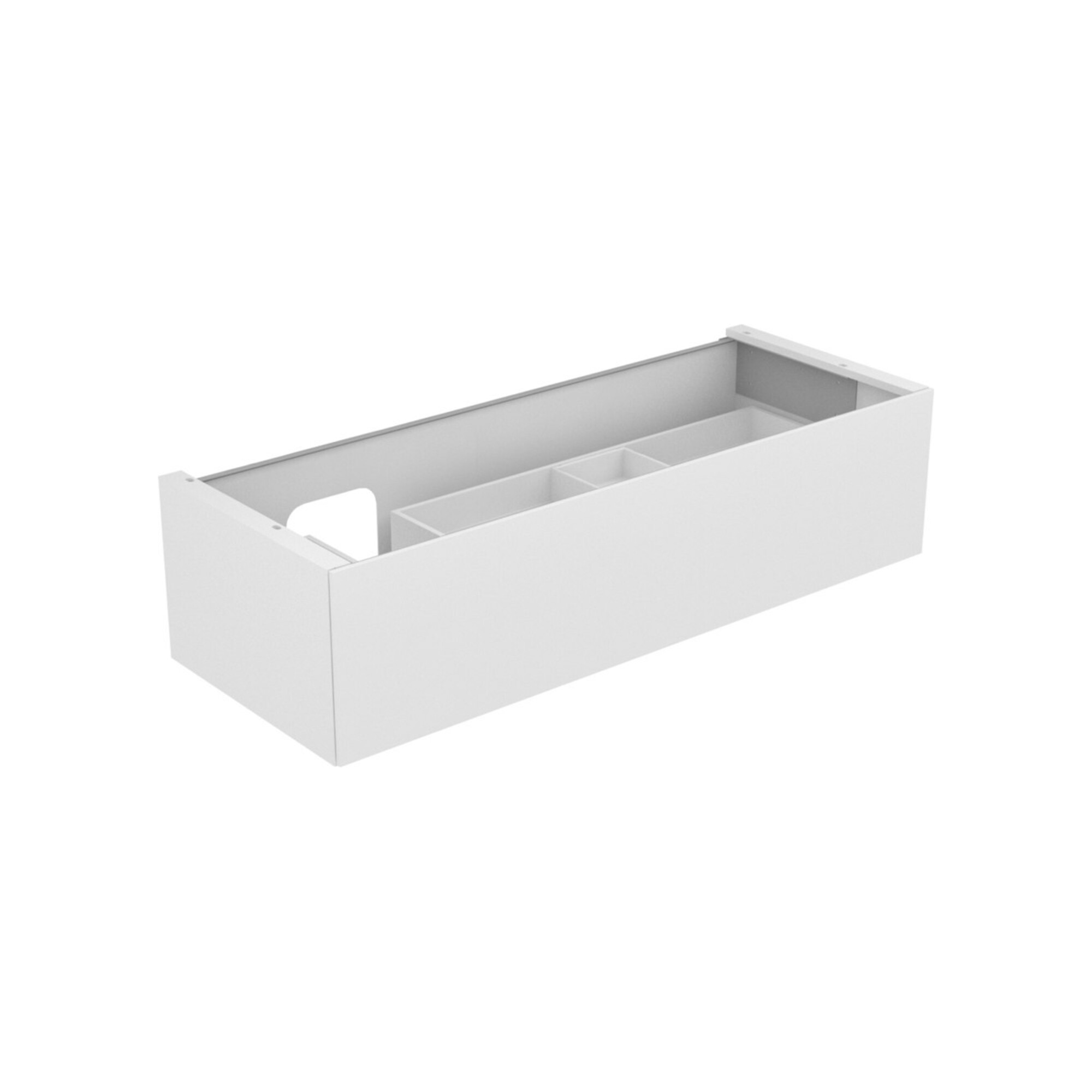 Keuco Waschtischunterschrank Edition 11 140x35x53,5cm, Lac s-matt, Gl. cashm kl