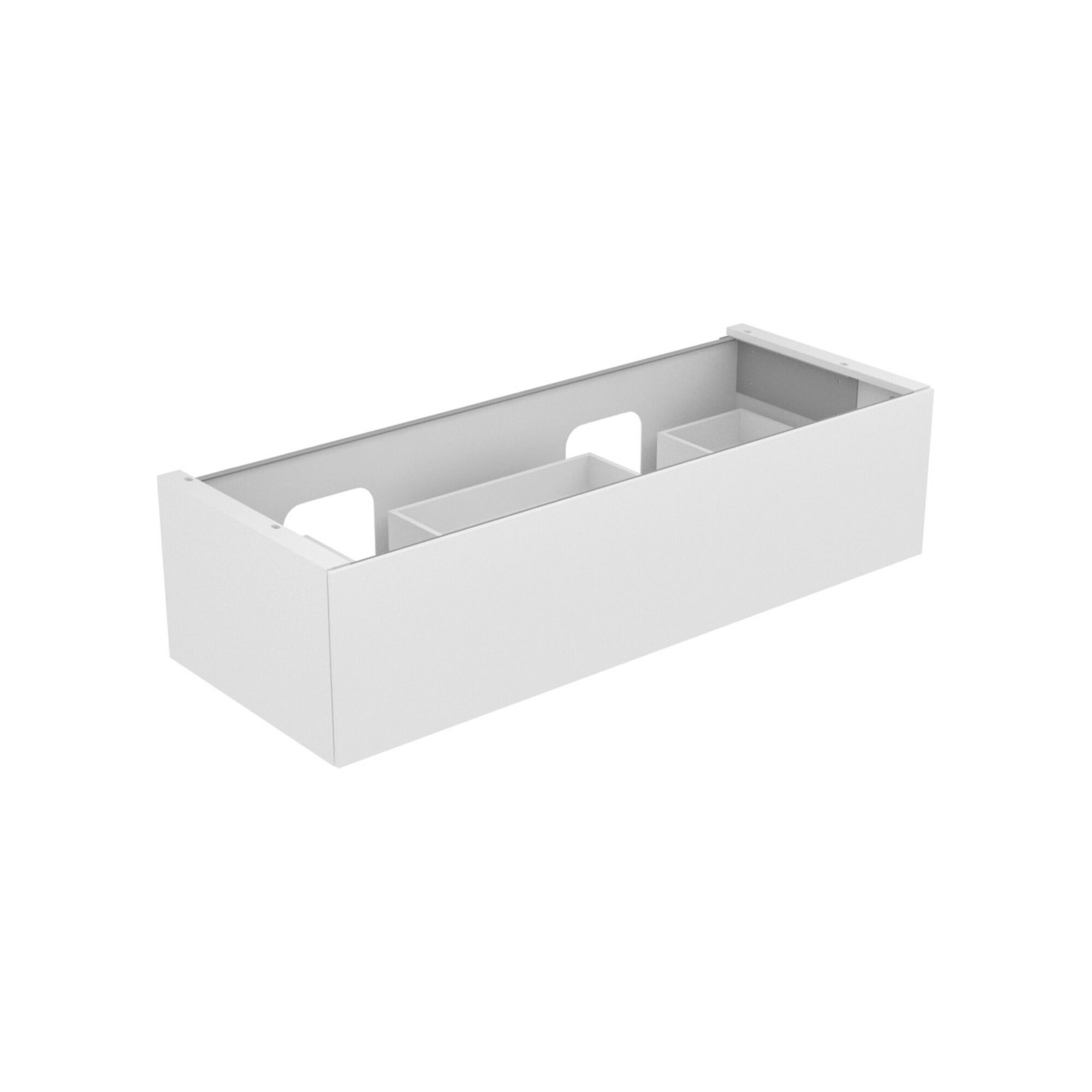 Keuco Waschtischunterschrank Edition 11 140x35x53,5cm, Lac s-matt, Gl. cashm kl