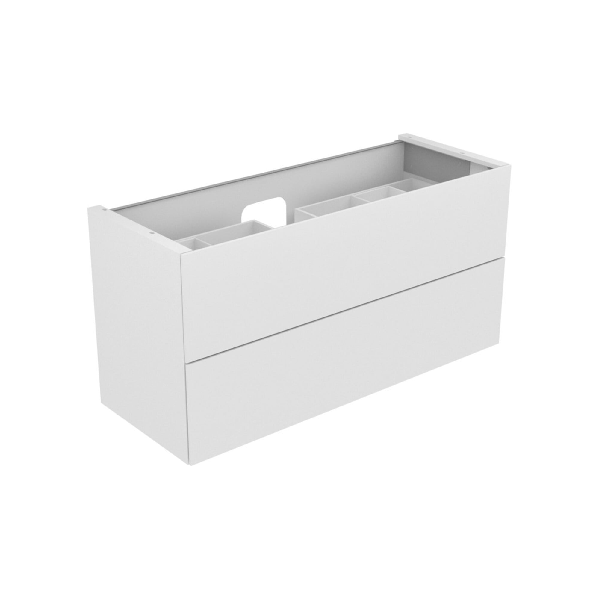 Keuco Waschtischunterschrank Edition 11 140x70x53,5cm, Lac s-matt, Gl. anthr. kl
