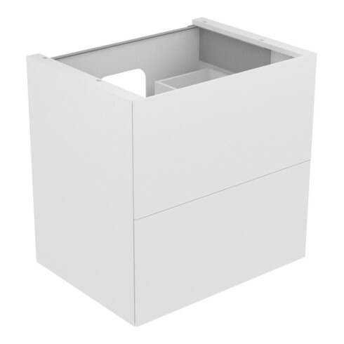 Keuco Waschtischunterschrank Edition 11 70x70x53,5cm, m LED, Lac s-matt, Gl. sw