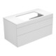 Keuco Waschtischunterschrank Edition 400 100x54,6x53,5cm, 2 AZ, o L, we/anthr. kl-1
