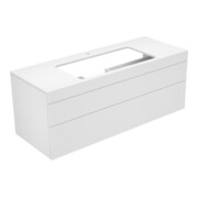 Keuco Waschtischunterschrank Edition 400 140x54,6x53,5cm, 2 AZ, m L, f 2 WT, Nuss