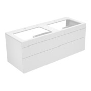 Keuco Waschtischunterschrank Edition 400 140x54,6x53,5cm, 2 AZ, m L, f 2 WT, trüf