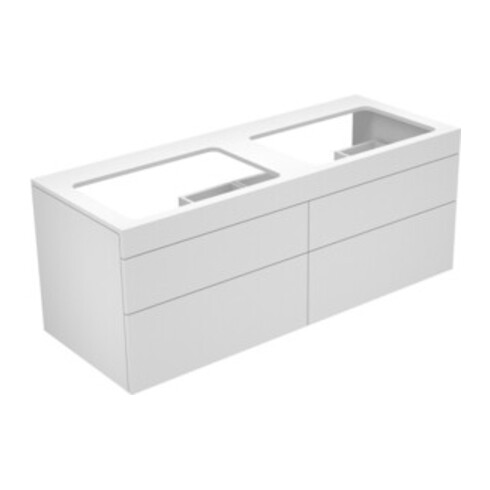 Keuco Waschtischunterschrank Edition 400 140x54,6x53,5cm, 2 AZ, o L, f 2 WT, w/w