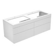 Keuco Waschtischunterschrank Edition 400 140x54,6x53,5cm, 4 AZ, m L, f 2 WT, we/T