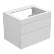 Keuco Waschtischunterschrank Edition 400 70x54,6x53,3cm, 2 AZ, o L, we hgl/we hgl