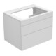 Keuco Waschtischunterschrank Edition 400 70x54,6x53,5cm, 2 AZ, m L, we/Trüf. g kl-1