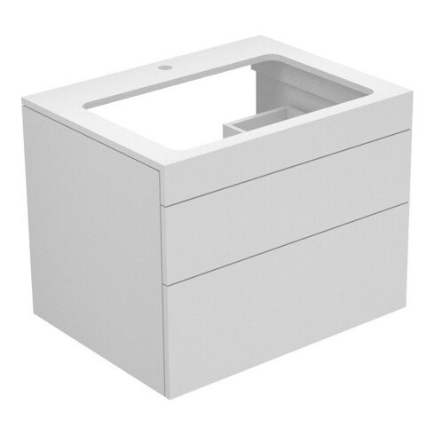 Keuco Waschtischunterschrank Edition 400 70x54,6x53,5cm, 2 AZ, m L, we/Trüf. g kl