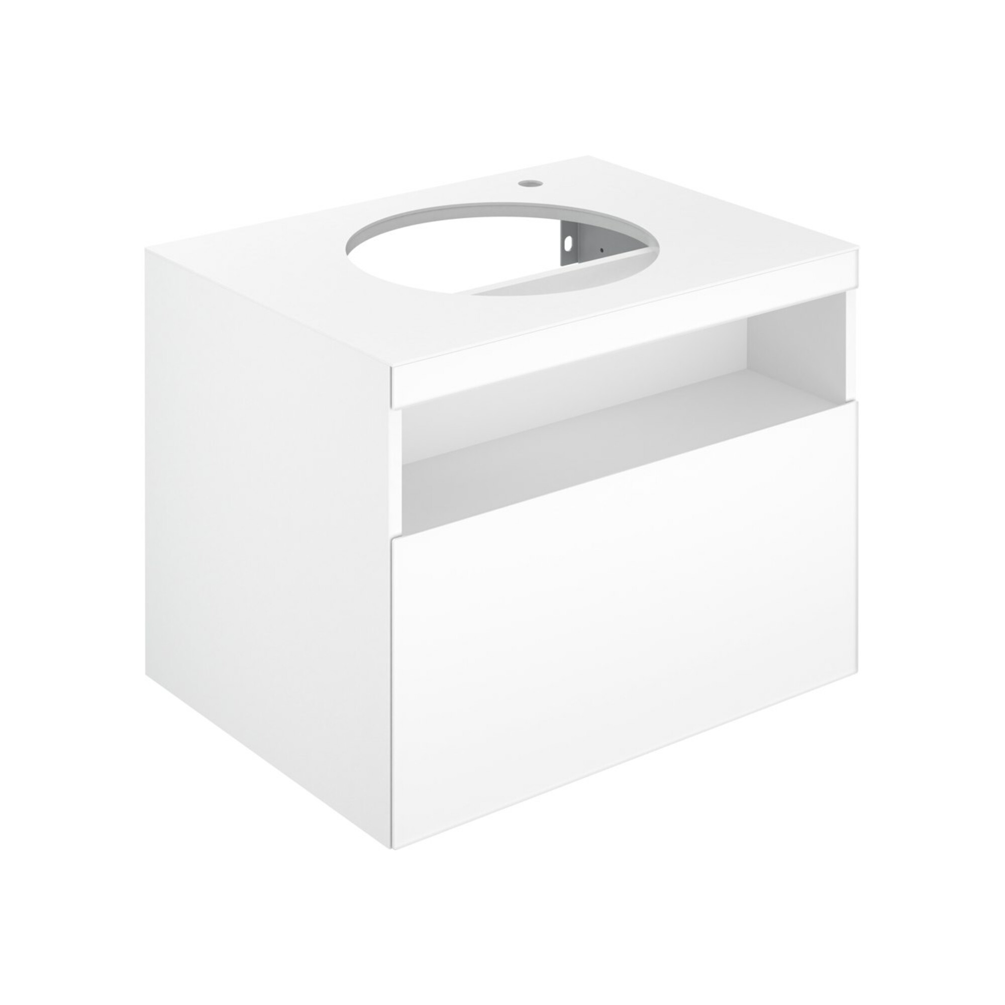 Keuco Waschtischunterschrank Stageline 65x55x49cm, D Vul., G Vul. sat, o El., H