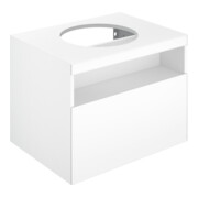 Keuco Waschtischunterschrank Stageline 65x55x49cm, Lac I m, Gl. I sat., m El.