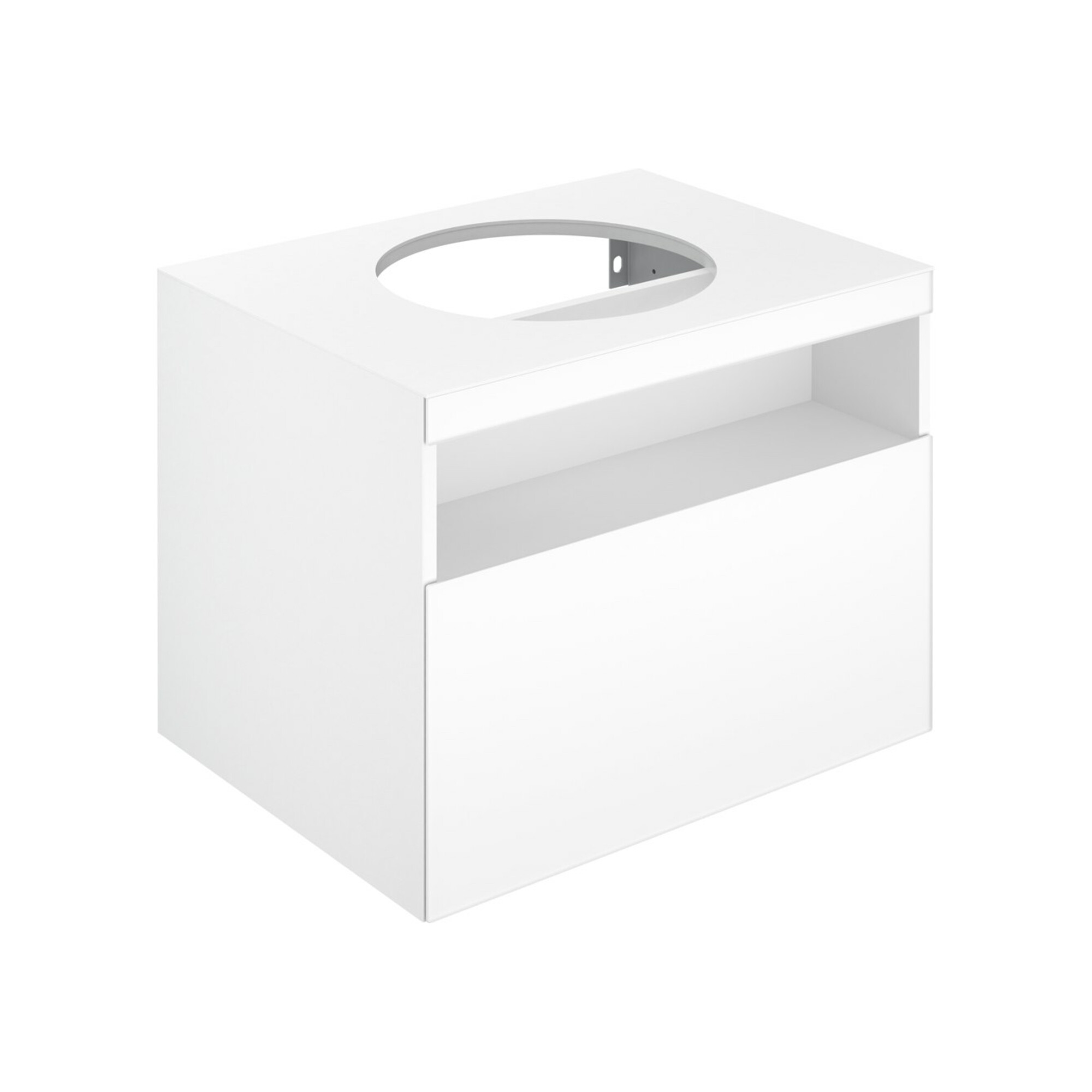 Keuco Waschtischunterschrank Stageline 65x55x49cm, Lac I m, Gl. I sat., o. El.