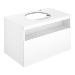 Keuco Waschtischunterschrank Stageline 80x55x49cm, D ca, G ca kl, o. El., HL re