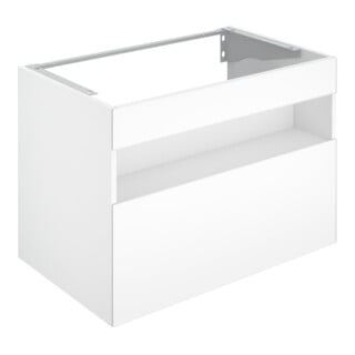 Keuco Waschtischunterschrank Stageline 80x62,5x49cm, Dek. we, Gl. we kl, m El.