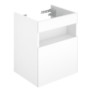 Keuco Waschtischunterschrank Stageline D w, Gl. we kl, 46x62,5x38cm, o. El., re