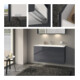 Keuco Waschtischunterschrank X-Line D an m, Gl an k, 120x60,5x49cm, 2 Ausz.-2