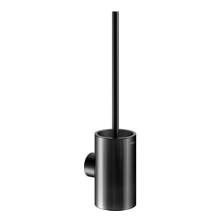 Keuco WC-Bürstengarnitur REVA 12864 Wd.Mod., m Echtkr.-Glas matt., sw matt
