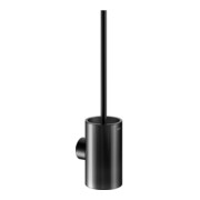 Keuco WC-Bürstengarnitur REVA 12864 Wd.Mod., m Echtkr.-Glas matt., sw matt