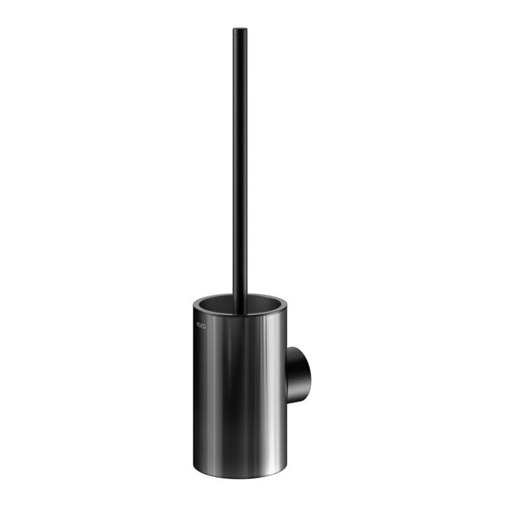 Keuco WC-Bürstengarnitur REVA 12864 Wd.Mod., m Echtkr.-Glas matt., sw matt