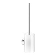 Keuco WC-Bürstengarnitur REVA 12864 Wd.Mod., m Echtkr.-Glas matt., verchromt